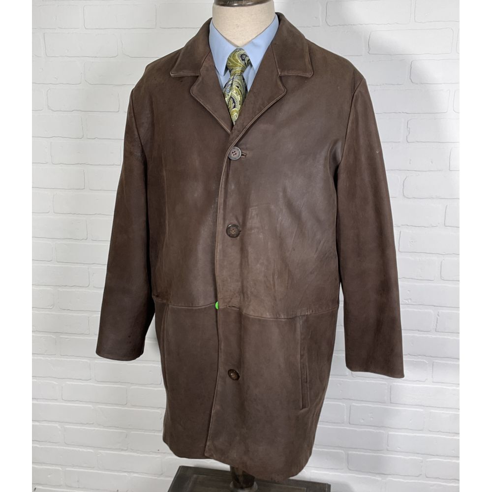 Wilsons Leather Pelle Studio Coat Men LT Brown Leather Thinsulate Classic Jacket